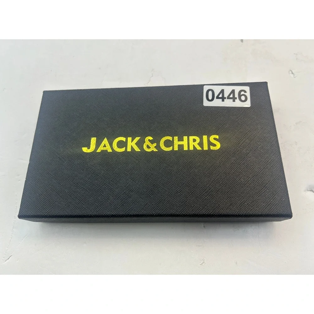 Jack & Chris Long Bifold Wallet Mens OS Dark Brown New